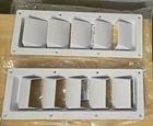 Qty 2 White Rectangular Boat Vent Louver 13-1/4" X 4-3/4" Pair Fits Sea Ray Used. Price: $30.99.