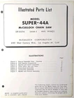 Mcculloch SUPER-44A Parts Manual Gasoline Engine 2-CYCLE 1958 Brand. Price: $69.95.