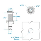 Seachoice 50-18591 Thru Hull Fitting New. Price: $64.81.