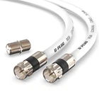 6FT RG6 Coaxial Cable Connectors Set High-speed Internet, Broadband Digital New. Price: $15.86.