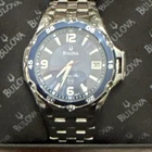 Bulova Marine Star Men's Wristwatch Blue Dial Stainless Steel Date Orig Box New. Price: $250.00.