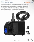 Sunsun HJ-1500 Submersible Water Pump 520 Gph 6.6 Ft Max Head 110V New. Price: $19.99.