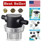 Water Pump Strainer, 3/8 Inch Hose Barb In-line Filter For 12V Dc New. Price: $15.37.