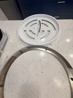 Homewerks 7105-07 Bathroom Fan With Led Light Ceiling Mount Exhaust Open. Price: $50.00.