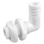 1-5/16" Hole 90 Fitting Polypropylene White Elbow Thru-hull For. Price: $21.25.