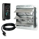 10 In. Wall Mounted Shutter Exhaust Fan With Thermospeed Controller New. Price: $97.47.