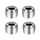 Joywayus Stainless Steel Internal Hex Thread Socket 1/4"NPT-4PCS, Silver New. Price: $17.99.