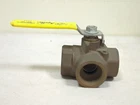 Apollo Conbraco 70-606-01 Bronze 70-600 Series 1-1/4" Npt 3-WAY Ball Valve New. Price: $129.95.