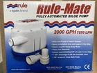 Rule-mate Gph Fully Automated Bilge Pump 12V RM2000A New. Price: $160.00.