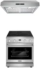 30" Stainless Steel Electric Range & Under Cabinet Hood Set New. Price: $2802.99.