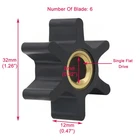 14750-0001 Jabsco Pump Flexible Impeller Neoprene 18085-0003 18086-0001/0003 New. Price: $16.99.